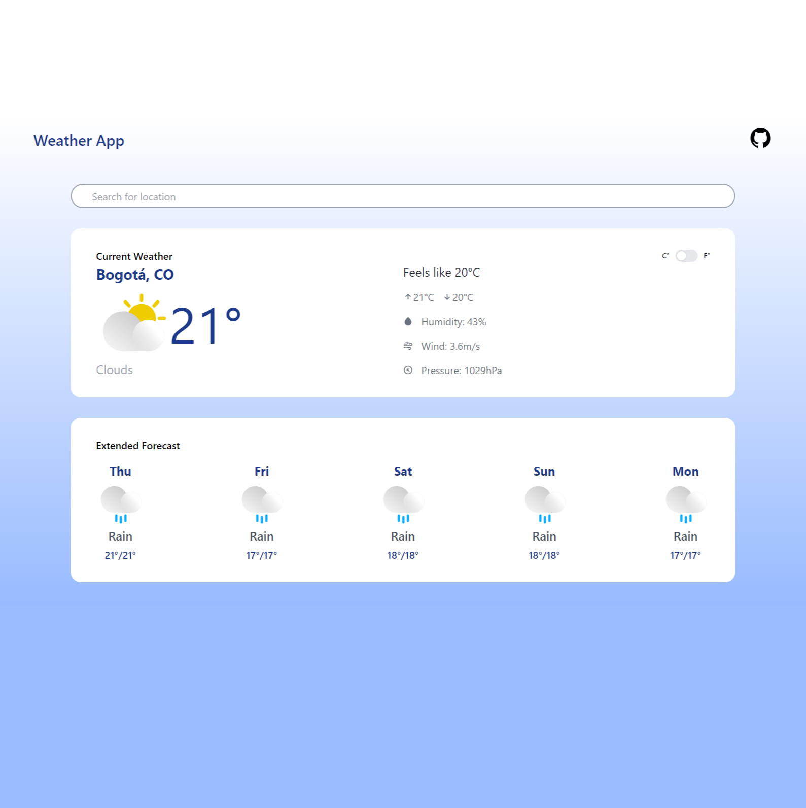 Weather App